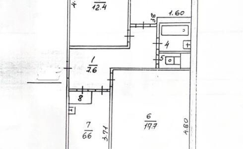 Продается 3-комнатная квартира 56м2 , 10 комплекс, номер 116626 - 15