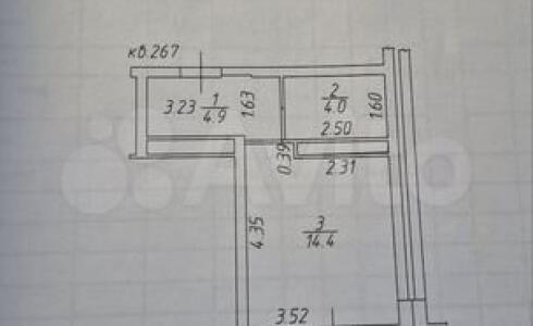 Продается 1-комнатная квартира 24м2 , 65 комплекс, номер 116491 - 1