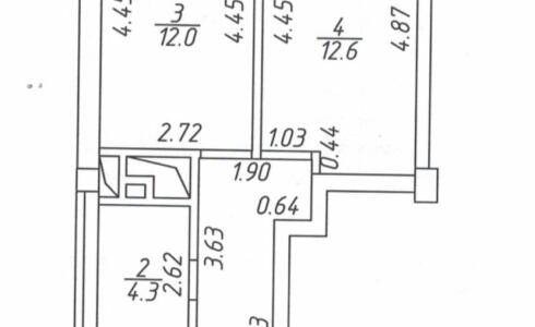 Продается 1-комнатная квартира 41м2 , 17А комплекс, номер 115844 - 5