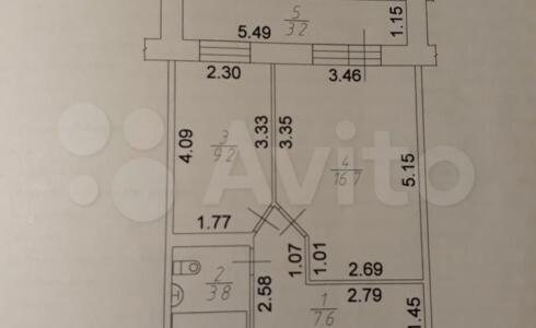 Продается 1-комнатная квартира 40м2 , 33 комплекс, номер 111401 - 13