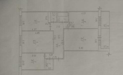 Продается 4-комнатная квартира 84м2 , 27 комплекс, номер 115528 - 18