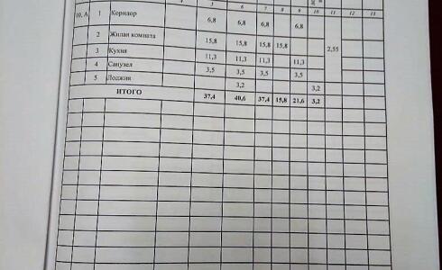Продается 1-комнатная квартира 37м2 , 64 комплекс, номер 115272 - 16